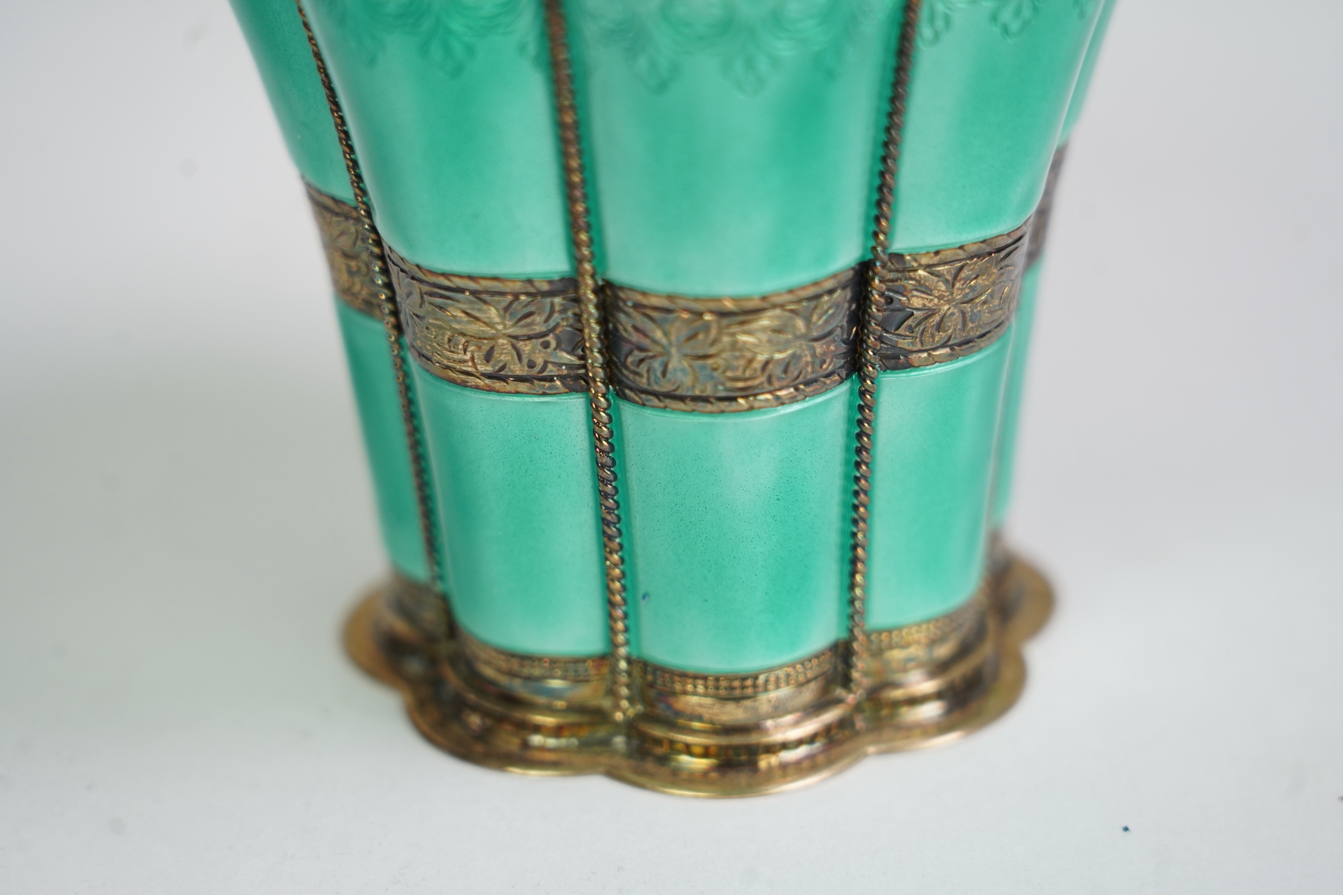 A mid 20th century Danish Anton Michelsen sterling and blue enamel beaker